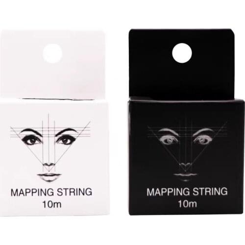 10m Tattoo Microblading Mapping String Pre-Inked Eyebrow Marker Thread Brows Point PMU String Makeup Eyebrow Planning Tool