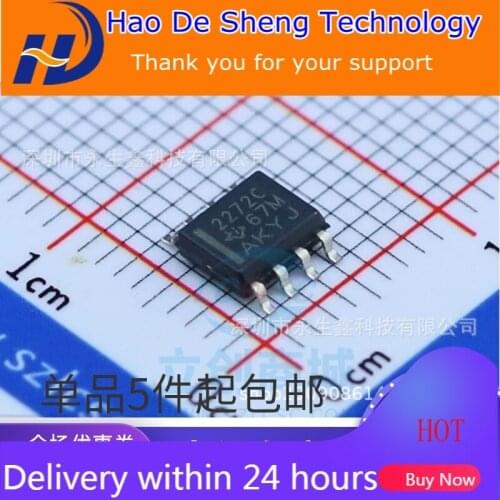 10PCS/LOT TLC2272CDR TLC2272CD TLC2272 2272C SOP8 Amplifier IC New Original In Stock