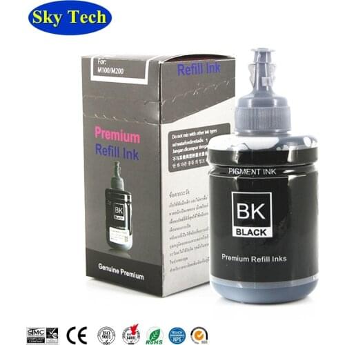 140ML Compatible T7741 Pigment Refill Ink For Epson M100 M101 M105 M200 M201 M205 L655 ET-4550 etc