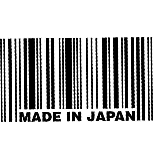 15cm*8.5cm MADE IN JAPAN Bar Code Fashion Vinyl Decals Car-styling Car Sticker S6-3805