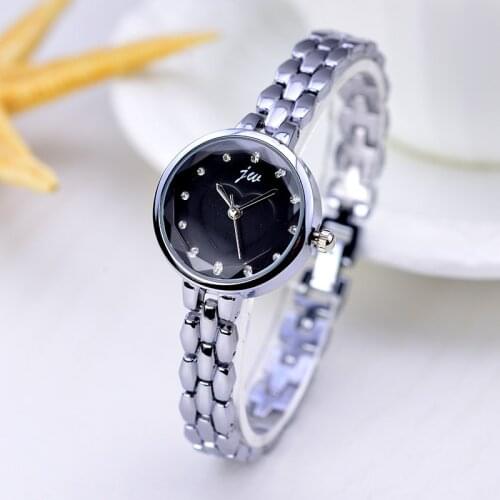 2019 Jw Top Brand Fashion Bracelet Women Luxury Full Stainless Steel Silver Black Quartz Clock Female Casual Dress Wrist Watch
