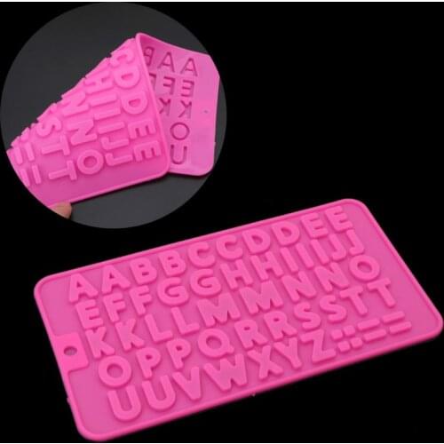 26 Alphabet Letters Ice Cube Tray Silicone Mold Resin Jewelry Making Craft Tool E56C