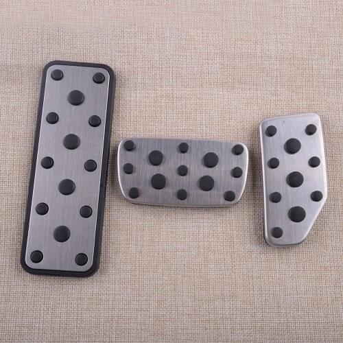 3Pcs/Set New Car Footrest Brake Gas Pedal Pad Cover Fit for Subaru Forester Impreza Crosstrek Outback Legacy Ascent 2020 2021 AT