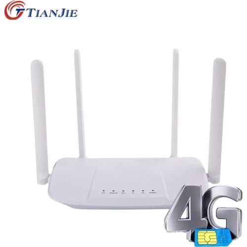 4G Wifi Router VPN Modem 4g WIFI Sim Card Hotspot CPE 4 Antenna 32 Users VOLTE WAN LAN Wireless Routers LTE Dongle Modify IMEI