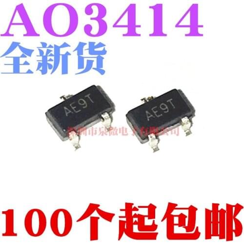 50PCS AO3414 AE9T SOT23