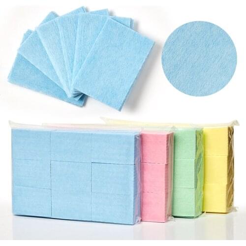 600/200Pcs/Bag Nail Polish Remover Wipes Cleaning Lint Free Paper Pad Soak off Remover Manicure tool