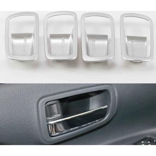 ABS Chrome For Mitsubishi Outlander 3 2013-2020 Interior Door Handle Bowl Trim Cover Trim Sticker Decoration Accessories