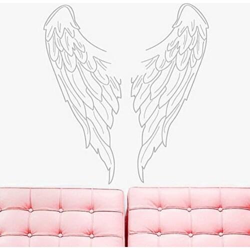Free shipping wing Home Decor Vinyl Wall Stickers Kids Room Nature Decor Wall Art MURAL Drop Shipping
