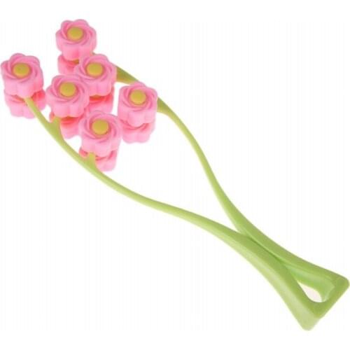 Flower Type Elastic Facial Massager Face-Lift Massage Roller Slimming Face