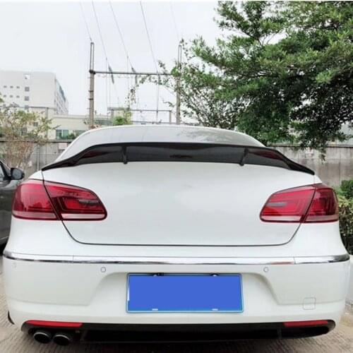 Use For Volkswagen CC Arteon Spoiler 2009--2017 Year Real Glossy Carbon Fiber R Style Rear Wing Sport Accessories Body Kit