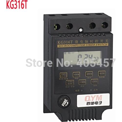 KG316T Microcomputer Time Switch for Street Light Neon Light TV Equipment Home Appliances Time - controlled Switch