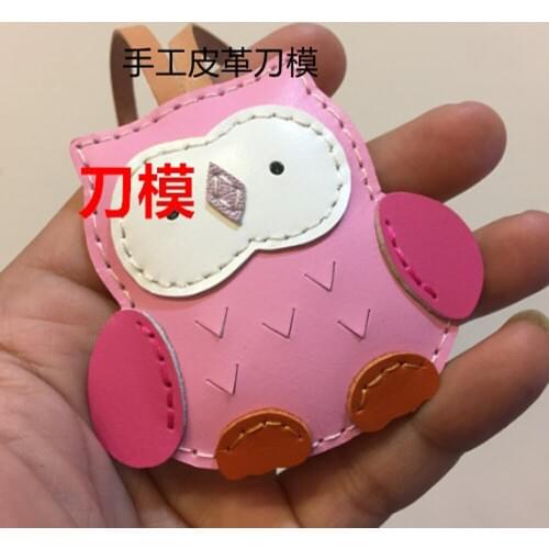 Leather craft template owl die cutting knife mould bag backpack hanging decoration leather cutter hole punches deri el aletleri