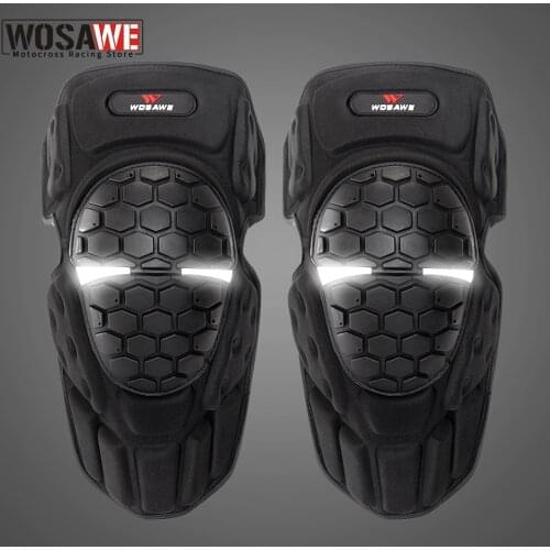WOSAWE Motorcycle Motocross Riding Knee Protection pads Shin Guard Knee Brace Support Leg Warmer Skiing Skateboard Knee Pad