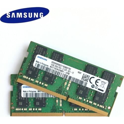 Samsung Laptop DDR4 16GB 2RX8 PC4 2133P DIMM notebook Memory 16G DDR4 2133MHZ Laptop memory notebook RAM
