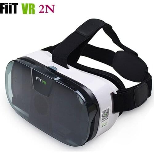 FIIT 2N VR Glasses Headset 3D Box Virtual Reality Goggles Mobile 3D Video Helmet for 4.0-6.5 Phone+Smart Bluetooth Controller