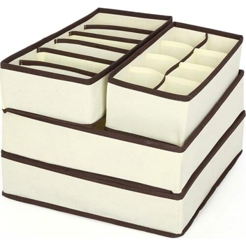 6/7/8/24 Grids Storage Boxe Underwear Divider Drawer Lidded Closet Organizer Ropa Interior Organizador For Ties Socks Shorts Bra