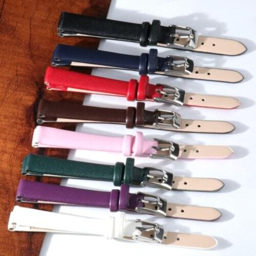 Women Genuine Leather Straps 8mm 10mm 12mm 14mm 16mm 18mm 20mm 22mm 24mm Soft Wrist Belt Pin Buckle Band Bracelet Accessories