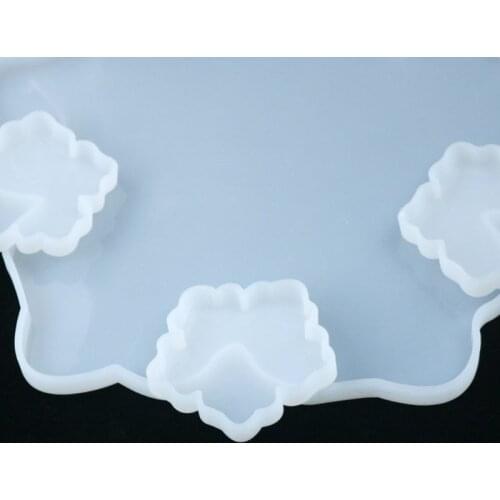 Crystal Epoxy Resin Mold Flower Coaster Casting Mould Handmade DIY Crafts Tool MXME