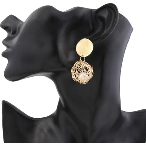 Earrings Fashion Statement Earrings Ball Geometric Earrings for Women Hanging Dangle Earrings Drop Earring Modern Jewelry