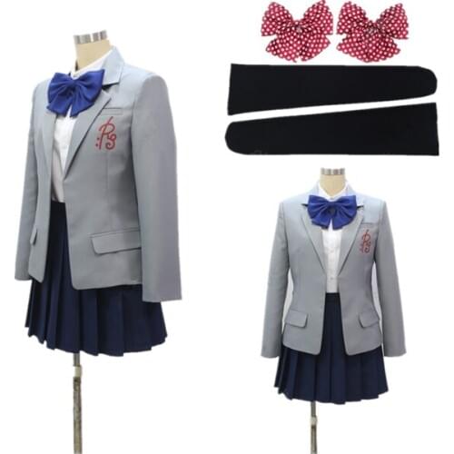Gekkan Shoujo Nozaki-kun Sakura Chiyo anime cosplay school uniform costume