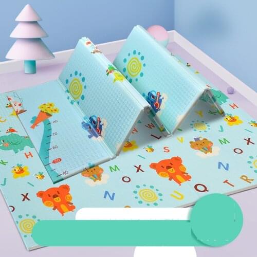200*180cm/200*150CM Foldable Cartoon Baby Play Mat Xpe Puzzle Childrens Mat Baby Climbing Pad Kids Rug Baby Games Mats Toys