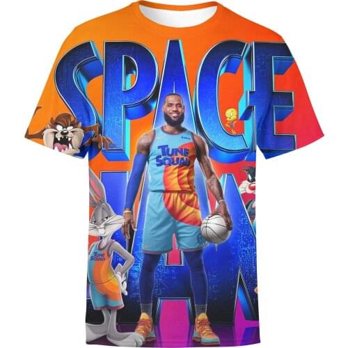 Space Jam: A New Legacy Space-Jam Basketball Jersey Tune-Squad #6 James Top Shorts Goon Squad Costume Basketball Uniform Kids