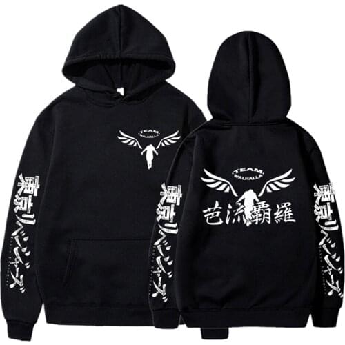 Gambar Valhalla Tokyo Revengers Hoodies Anime Cosplay Pullover Sweatshirts Casual Fashion Printed Hoodie Tops
