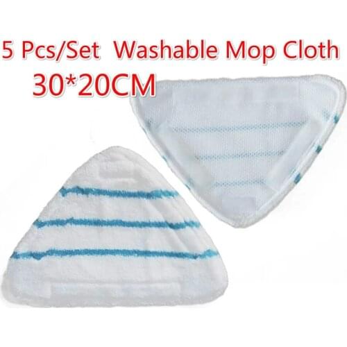 5pc Mop Cloth 30x20cm Steam Cleaner Parts Washable Mops For CLEANmaxx Microfiber Cleaner Mop Replacements Household Parts