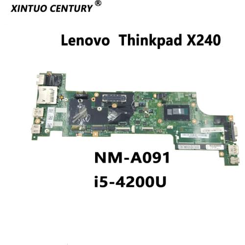 Lenovo Thinkpad X240 notebook motherboard CPU i5 4200U 100% test work FRU 04X5170 04X5146 04X5147 04X5158 5159