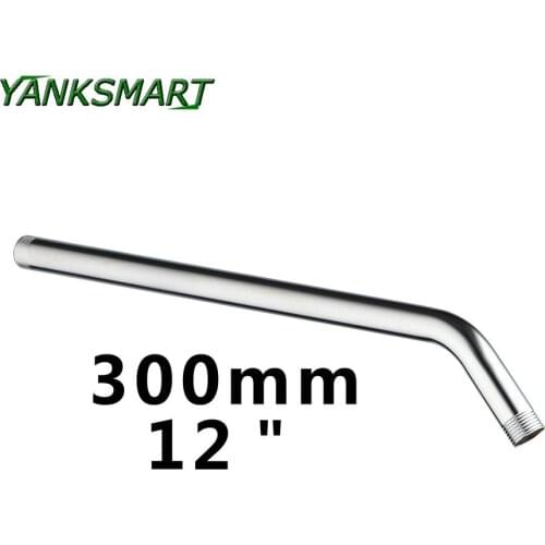 YANKSMART Chrome Polished Stainless Steel Shower banho Arm Wall Mount 30 mm Rainshower Arm Shower Head Extension Pipe