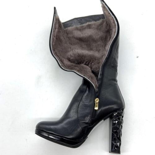 Ladies Leather Boots Shoes Turkey Üretimli Quality Shoes