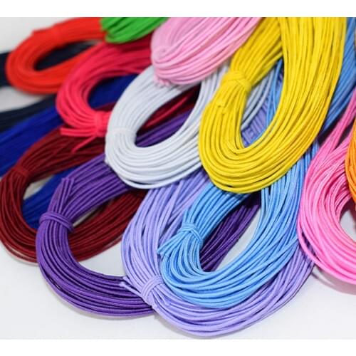 1.2mm 20M/Lot Elastic Rope Rubber Band Tape Round Elastic Bands Line Thread For DIY Clothing Sewing Accessories Stretch Cord