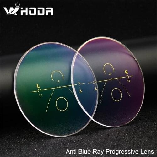 1.56 1.61 1.67 Anti Blu Ray Progressive Multifocal Lenses Bifocal Prescription Myopia Hyperopia Resistance Short Middle Far Lens