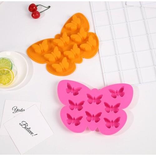 2 Pcs Non-stick Butterfly Shaped Cake Mold Kitchen Baking Silicone Molds Chocolates Candy Mold Decoration Tools