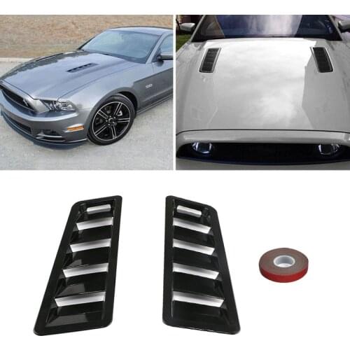 2pcs/Set Car Bonnet Louver Air Vent Hood Panel Trim Decor Fit for Ford Focus RS ST MK2 2004-2009 2010 2011 2012 2013 2014 2015