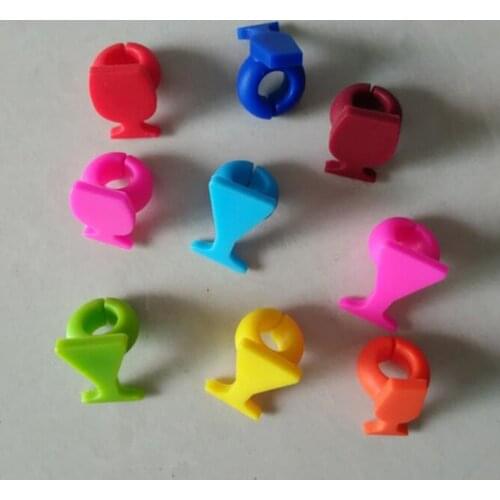 8pcs Silicone Glass Shape Wine Glass Marker Creative Drinking Cup Identifier Party Cup Sign (Mixed Colors)