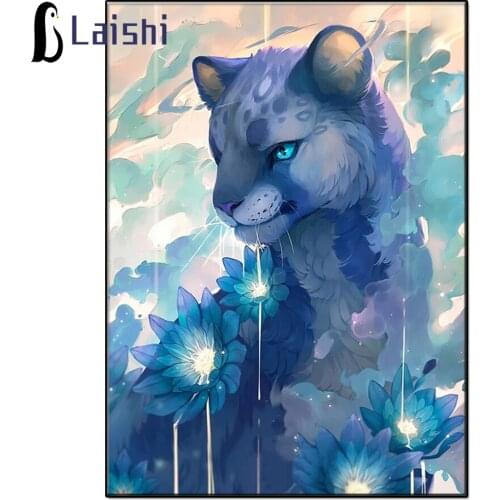 Diamond embroidery Doodle animal art, wolf, lotus Modern decoration mosaic diamond painting full square/round drill,New gift