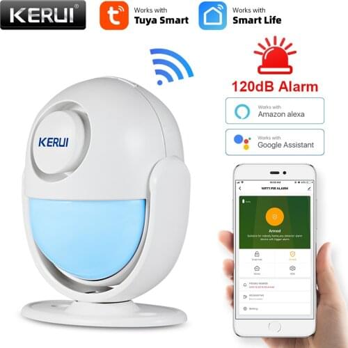 KERUI WP7 Cost-effective Wireless WiFi Burglar Home Security Alarm System App Control Infrared PIR Motion Detector Alarm