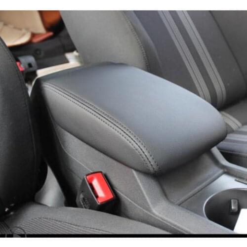 Customzied Microfibre Leather Center Armrest Cover For Volkswagen Jetta mk6 2012 2013 2014 2015 2016 2017 car interior