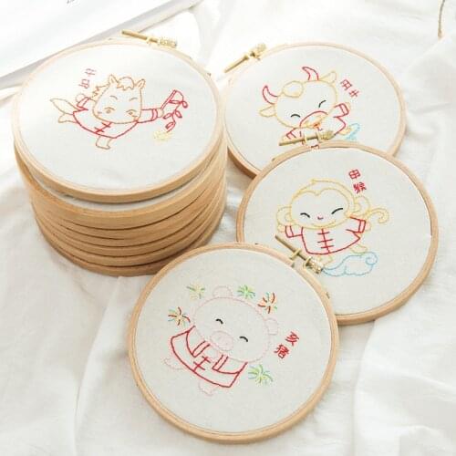 Childrens Intelligence Toys Handmade Embroidery Zodiac Animal Beginner Embroidery Creative Thanksgiving gift for girlfriend