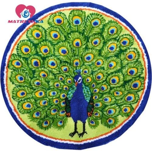 Diy latch hook rug kits for kids animal canvas printed carpet embroidery sale diy rug crafts home decor carpet diy rug yarn