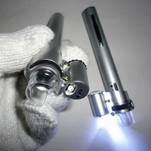 Pen Type Mini Electronic Microscope 100X LED Light Magnifier Portable/Education/Garden/Circuit Board Loupe Tools