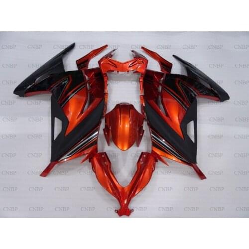 EX 300 Ninja 2013 - 2015 Full Body Kits Zx300r 13 14 Abs Fairing Zx300r 2015 Orange Gold Black Motorcycle Fairing