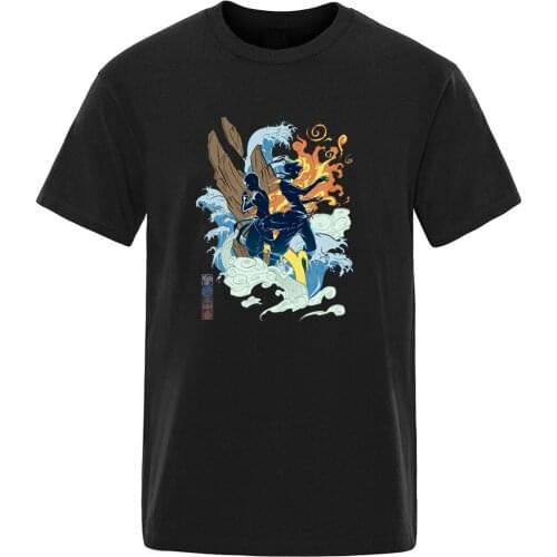 The Last Airbender Oversize Short Sleeve T-shirt Man Summer High Quality Clothing Tops Hip Hop Casual Tees Graphic Camisetas