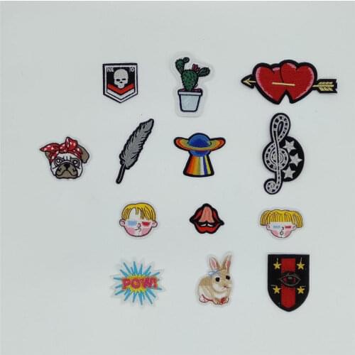 Hot sell Cartoon Patch Hot melt adhesive Applique Embroidery DIY Kids Sewing Clothing Accessories Patches 1pcs sell C6008-C6022
