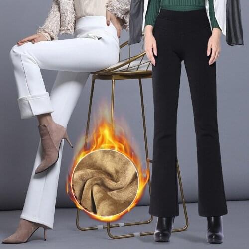 MENKAY Women's Velvet Trousers