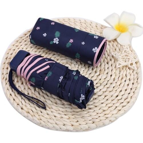 Mini Umbrella Rain Sun Women Parasol Female Portable Sunshade Plegable Sombrilla Paraguas Mujer Rain Umbrella Woman