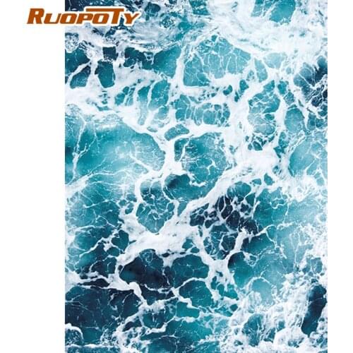 RUOPOTY Frame Picture Diy Painting By Numbers Wave Seascape Modern Home Wall Art Picture Unique Gift Acrylic Coloring By Numbers