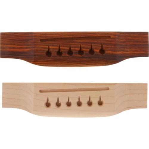 Cocobolo/Maple Acoustic Folk Guitar Saddle Bridge Luthier Tool Accessory