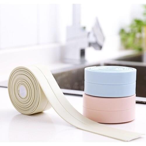 Home Decoration Stickers Waterproof Tape For Wall Stickers Floor Stickers Bathroom Shower Sink Bath Kitchen Sealing Strip tool